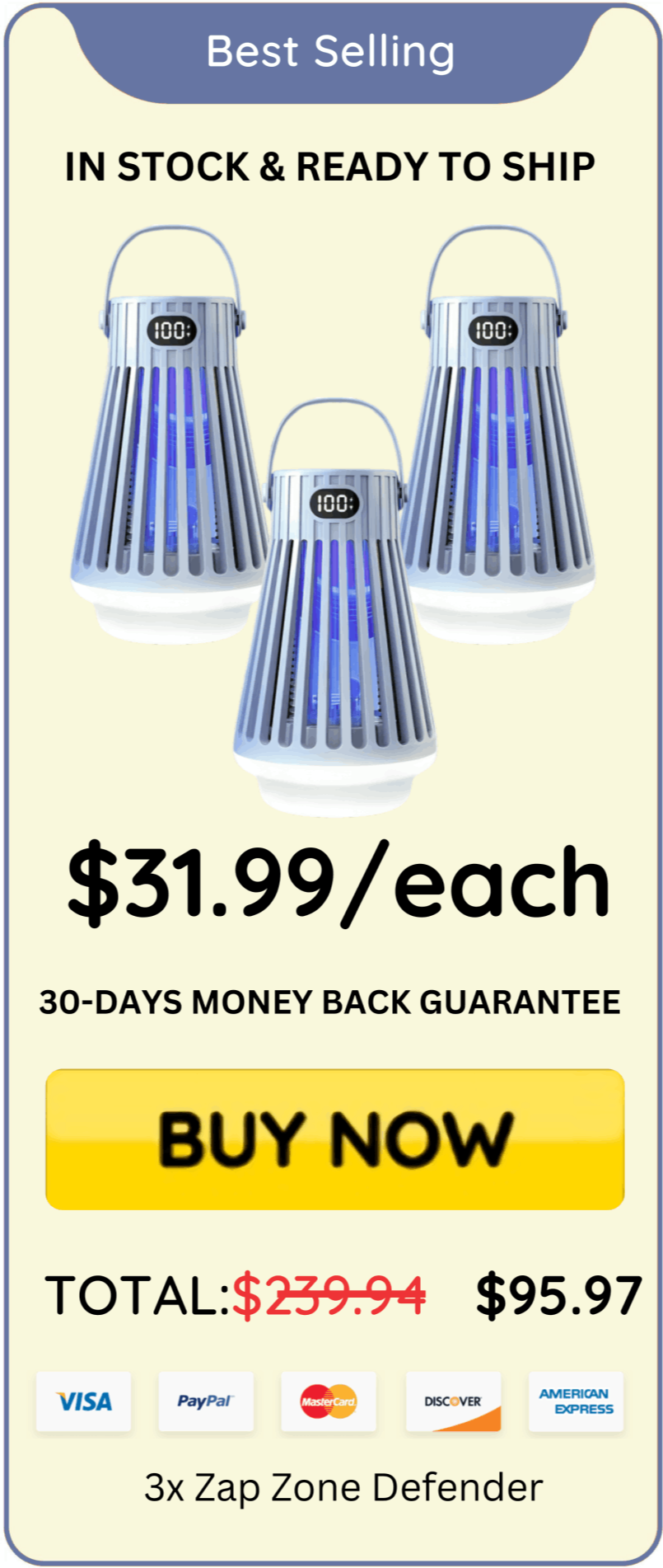 Zap Zone Defender offer price 